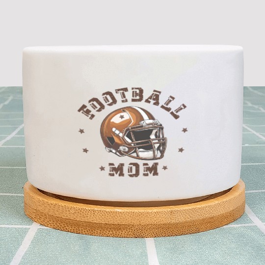 Football Mom Mama Coquette Bow Funn Game Day Plant Pots