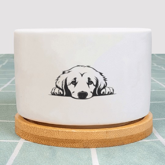 Golden Retriever Puppy Dog Plant Pots