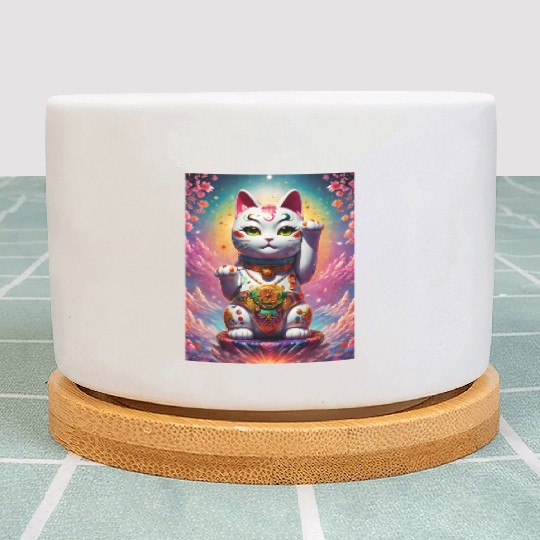 Maneki neko lucky cat Plant Pots