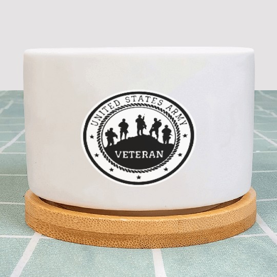 US Army Veteran LIKE US ON FACEBOOK # Plant Pots