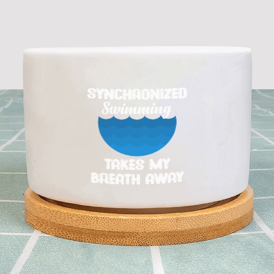syn Synchronized Swimming Takes My Breath Away Plant Pots