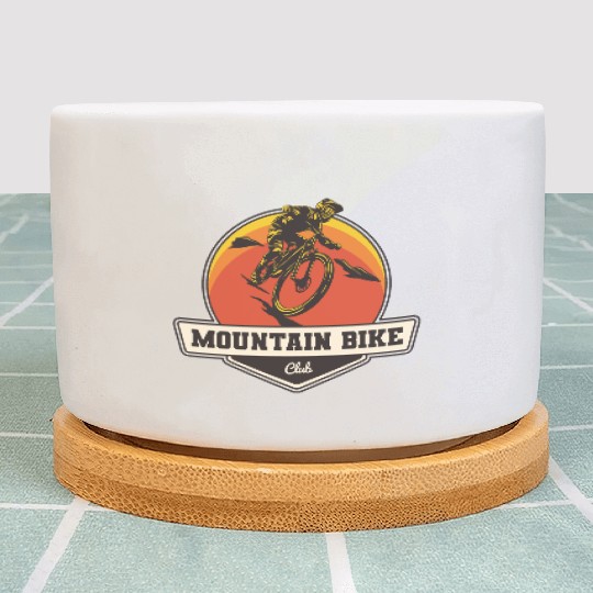 Mountain Bike Club Plant Pots