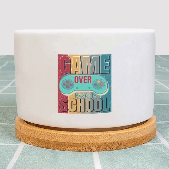 Game Over Back To School Plant Pots