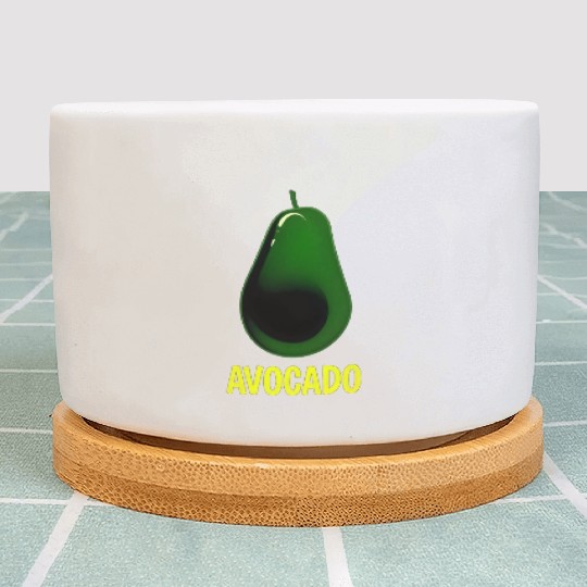 Avocado food art vegan design 10 Plant Pots