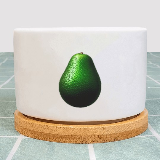Avocado food art vegan design 12 Plant Pots