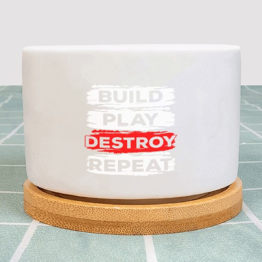 Blocks Children Building Miniature Building Plant Pots