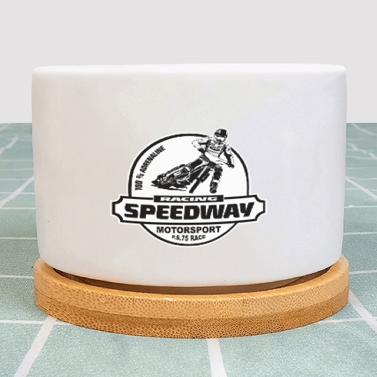 Motorcycle Speedway Racing Plant Pots