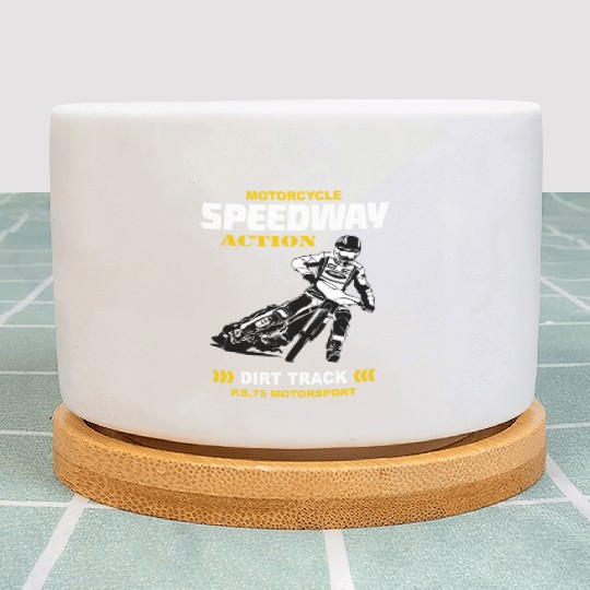 Motorcycle Speedway Racing Plant Pots