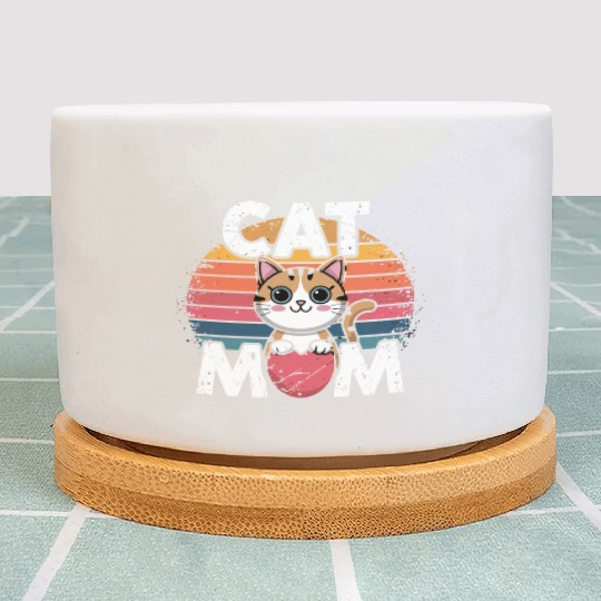 Cat Mom Plant Pots