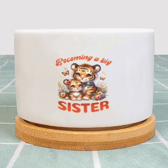 Soon I Will Be A Big Sister Sweet Tigers Plant Pots