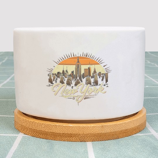 New York Skyline - Iconic Cityscape Beauty Plant Pots