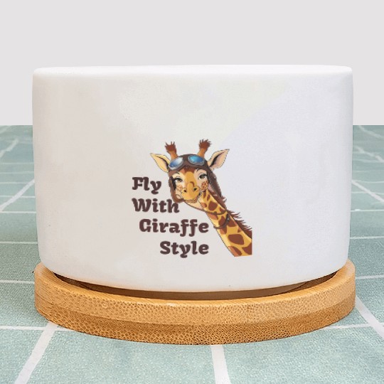 Fly with Giraffe Style Adventure Plant Pots
