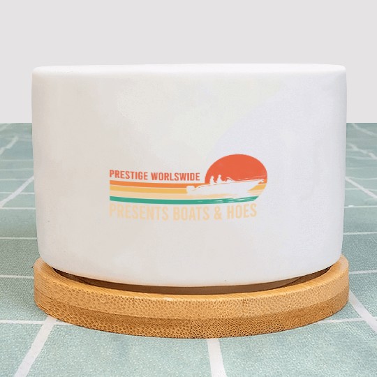 Vintage Retro Prestige Presents Boats And Hoes Plant Pots