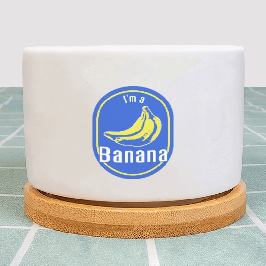 I'm a Banana Fruit Sticker Lazy Halloween Costume Plant Pots
