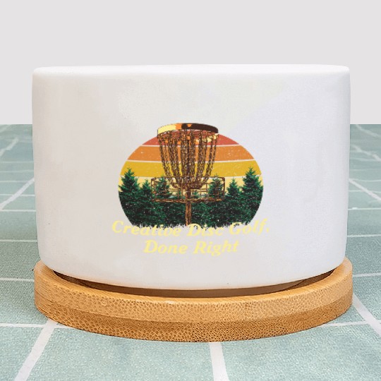 Creative Disc Golf Done Motivational Quote Golfer Plant Pots