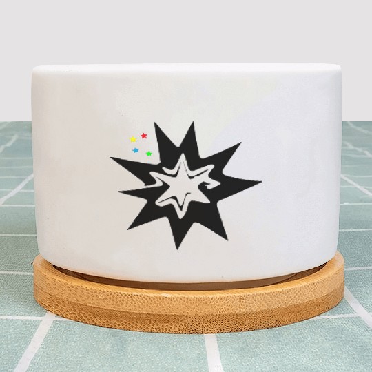 Newborn star Plant Pots