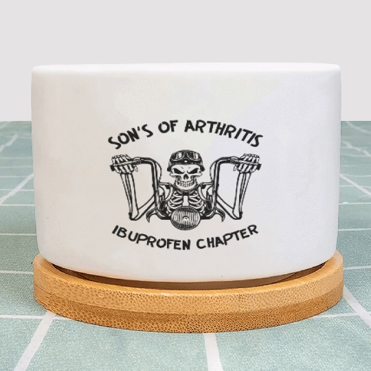 Sons Of Arthritis Biker LIKE US ON FACEBOOK Plant Pots