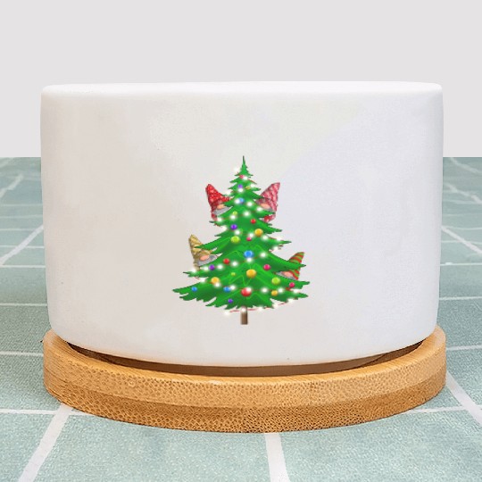 Christmas Gnomes Funny Tree Holiday Plant Pots