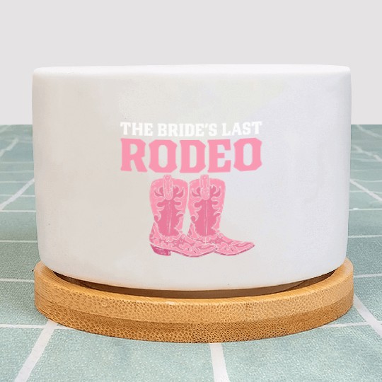 Bridal Party Bachelorette Party Rodeo The Bride's Plant Pots