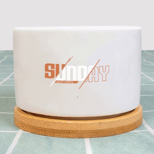 text sunday with theme Tipografi eksperimental Plant Pots