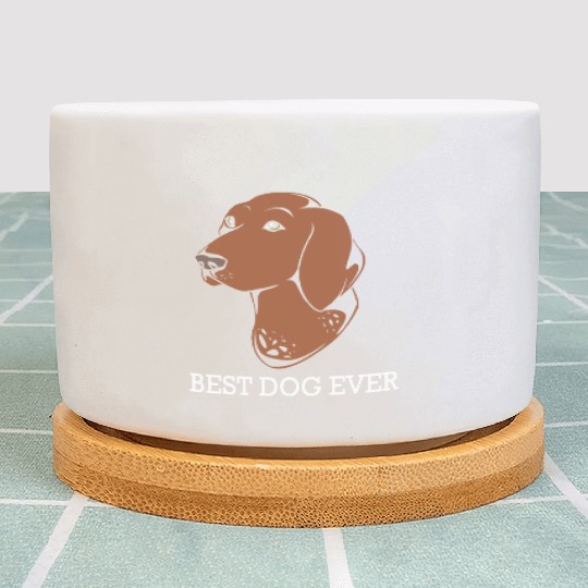 Best Dog Ever GSP Lover German Shorthaired Pointer Plant Pots