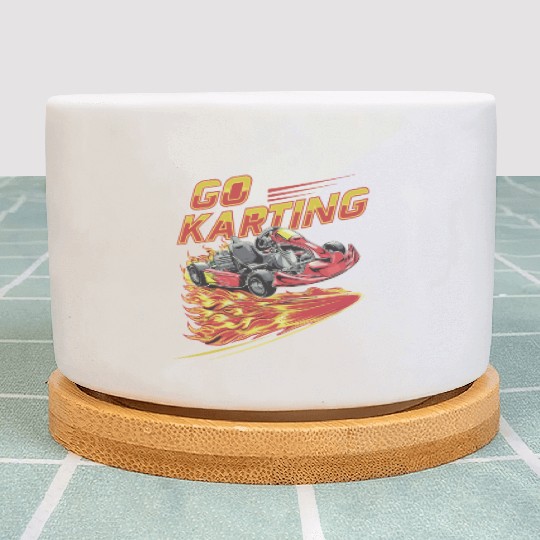 Go Kart Go Karting Fire for a Kart driver Go Kart Plant Pots