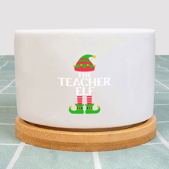 The Teacher Elf Christmas Plant Pots