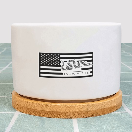 Join Or Die Flag 1776 LIKE US ON FACEBOOK # Plant Pots