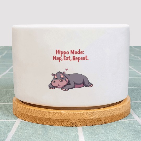 Hippo Lifestyle : Nap, Eat, Repeat. Plant Pots