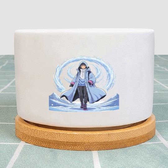 Chill Anime Winter Plant Pots