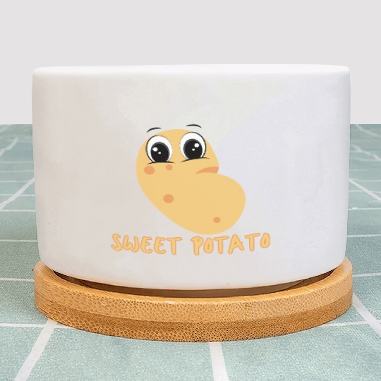 Sweet cute potato Plant Pots