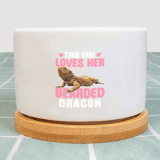 This Girl Loves Her Bearded Dragon Lizard Lover Plant Pots