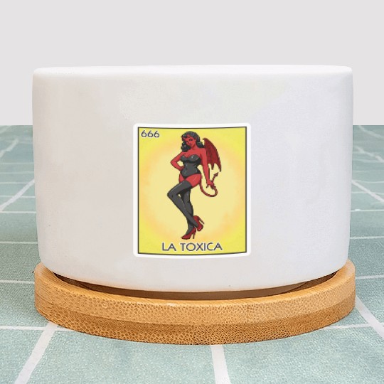 La Toxica Card Funny Toxic Women's La Toxica Plant Pots