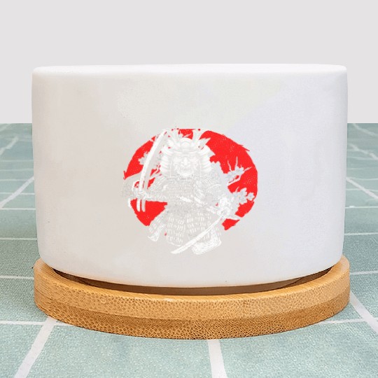 Kanji Katana Oni Demon Ninja Samurai Plant Pots