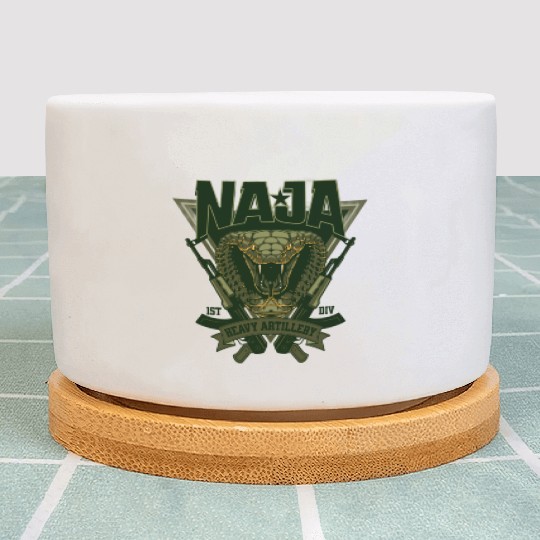 Military unit logo "NAGA" Plant Pots