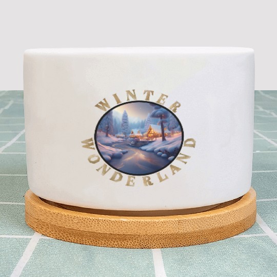 Winter Wonderland Plant Pots