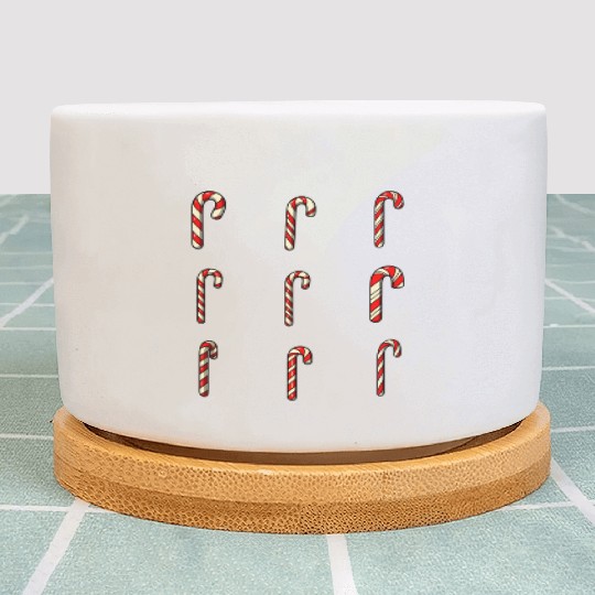 christmas cheer candy cane Plant Pots