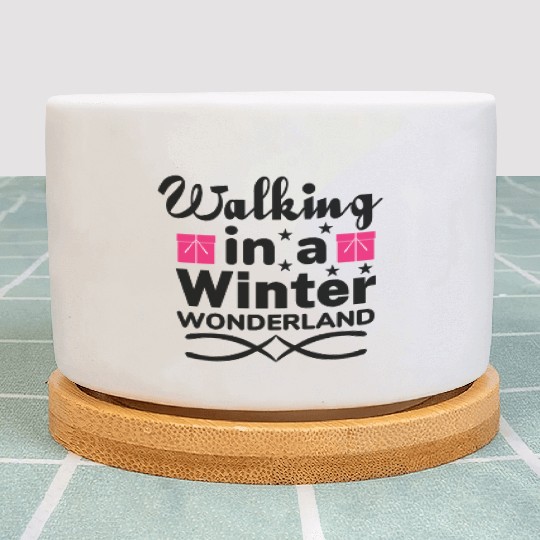 Walking in a winter wonderland Plant Pots