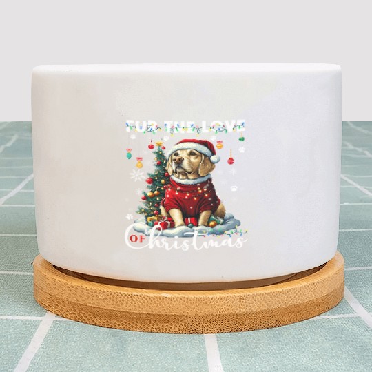 Labrador Retriever Christmas Tree Decorations Dog Plant Pots