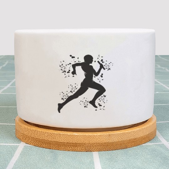 Relay Racer Relay Racing Relay Race Plant Pots