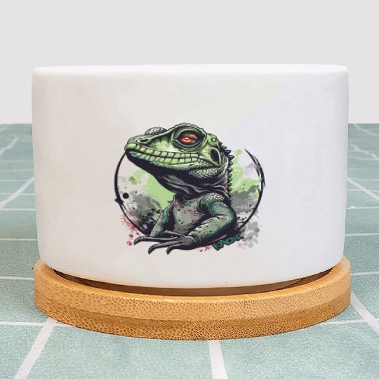 Water Dragon Lizard Plant Pots