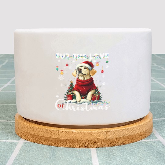 Labrador Retriever Christmas Tree Decorations Dog Plant Pots
