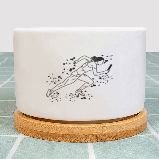 Relay Racer Relay Racing Relay Race Plant Pots