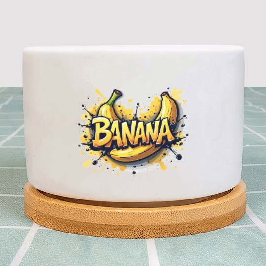 Banana Graffiti - Bold & Energetic Urban Design Plant Pots