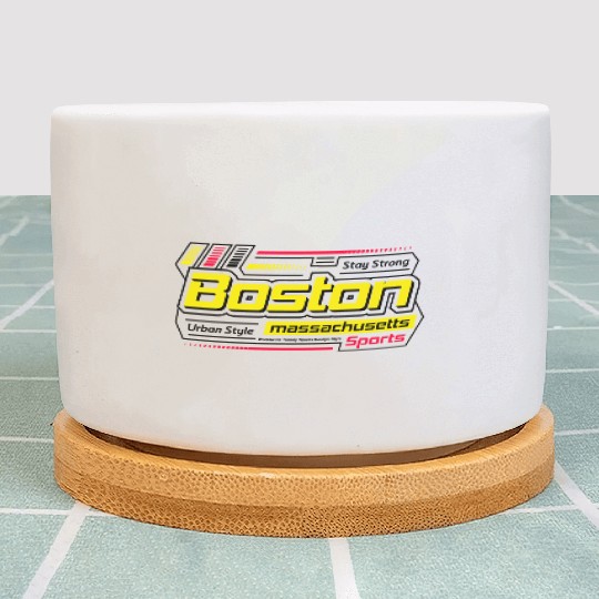 Boston Massachusetts Design Modern Sports Yellow Plant Pots