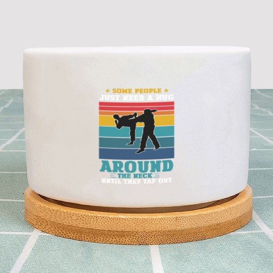 Cool Jiu Jitsu For Men Women Kids 4 Plant Pots