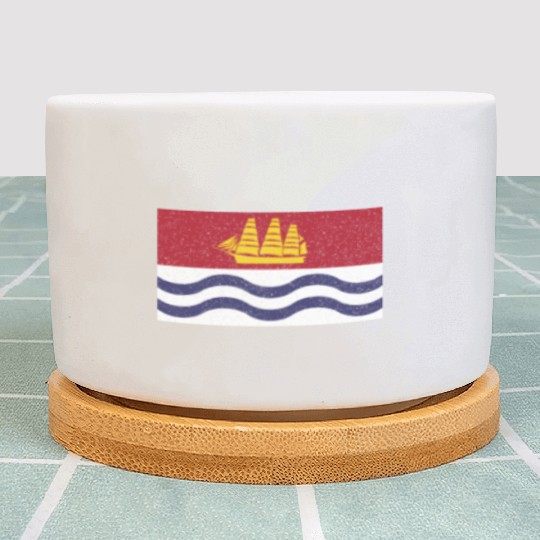 Flag of Bath city Maine State Plant Pots
