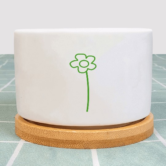 Green Daisies Flower Spring Summer Little Flowers Plant Pots