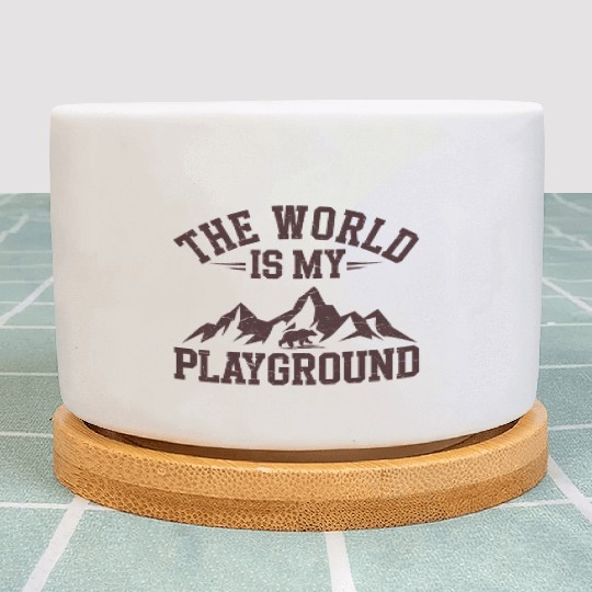 The World is My Playground Plant Pots