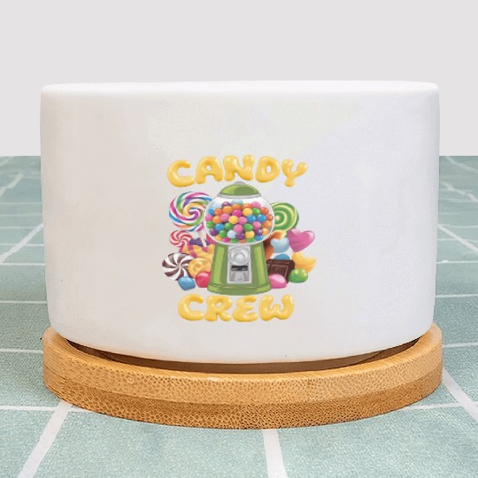 Candy Security Crew Lollipop Gummy Sweet Birthday Plant Pots